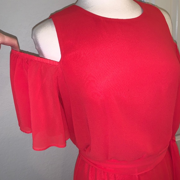 Eliza J Cold Shoulder Dress Size 8 - Picture 6 of 12
